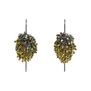 Knit bead hook earrings by Milena Zu